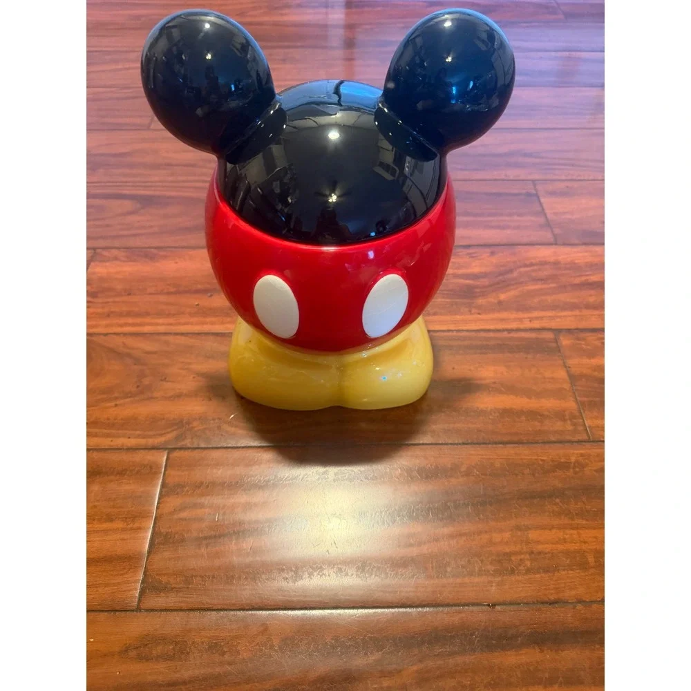 Disney Mickey Mouse Ceramic Cookie Jar Red Yellow Black W757-4463-0-15065